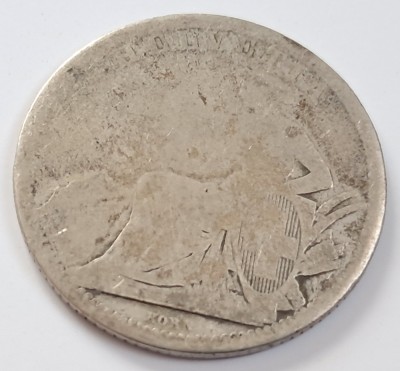 Elvetia , 1 Franc 1861 foto