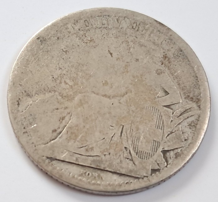 Elvetia , 1 Franc 1861