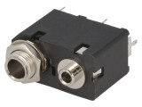 Soclu Jack 3,5mm la 6,3mm Mamă Stereo Dublu THT