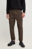 Armani Exchange pantaloni barbati, culoarea verde, 6DZP21 ZN5AZ