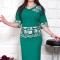 Rochie Peplum cu Broderie FanisMarimea