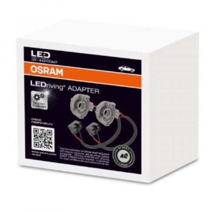 Set 2 adaptoare H7 Osram LED 64210DA05 pentru VW