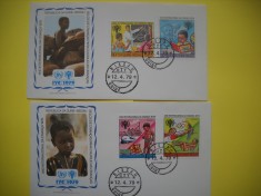 HOPCT PLIC FDC S NR 161 SET 2 PLICURI ZIUA INTERNATIONALA A COPILULUI 1979 GUINEEA BISSAU