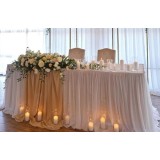 Inchiriere aranjament floral central + lumanari LED pentru prezidiu