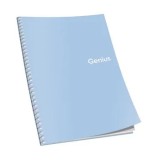 Caiet cu spira A5 80 file 70 g mate coperta culori calde