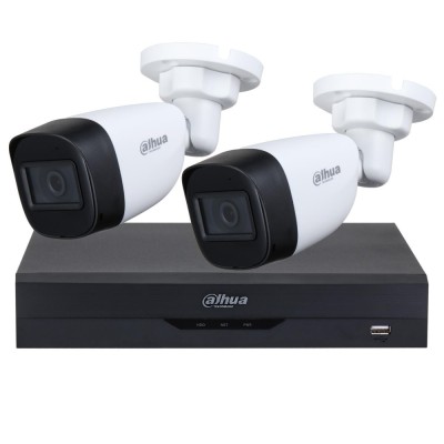 Sistem supraveghere Dahua 2 camere exterior 5MP, DVR XVR 4 canale, 5MP SafetyGuard Surveillance foto