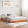 VidaXL Cadru pat fără saltea, maro ceruit, 140x190 cm, lemn masiv pin 844826