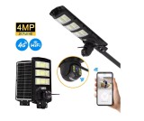 Lampa Solară cu Cameră de Supraveghere &Icirc;ncorporată, 4G, IP65, 450W