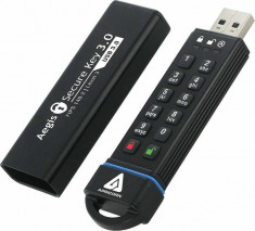 Memorie USB Apricorn Aegis 480GB Secure Key USB 3.0 Black foto