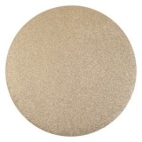 Suport Farfurie Rotund cu Glitter Bej Sampanie de Craciun &Oslash;38cm, CMCLASS