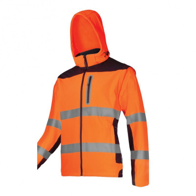 Jacheta reflectorizanta elastica / portocaliu - 2xl foto
