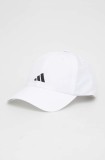 adidas Performance șapcă Aeroready culoarea alb, cu imprimeu IC2069