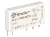 Releu Electromagnetic SPDT 60VDC 6A, Finder
