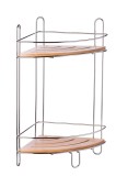 Raft suspendabil 2 polite metal bambus 26 x 20 x 36,5 cm
