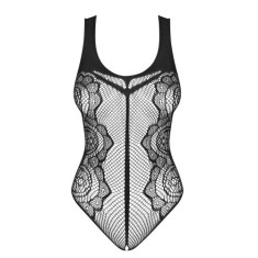 Neglijeuri - Obsessive Body din Plasa cu Ornamente Brodate B335 Small-Large