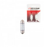 Bec tip LED 12V sofit cu 6 leduri 10x36mm SV85-8 2buc - Alb Garage AutoRide