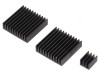 Radiator Aluminiu Negru cu Aripioare pentru Raspberry Pi