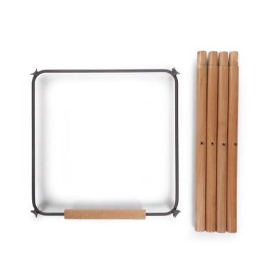 Set picioare cu suport pentru scaun de masa Childhome Evolu Natural Antracit foto
