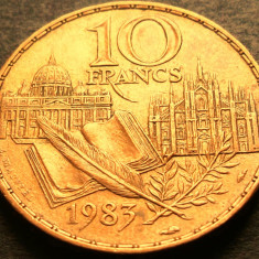 Moneda comemorativa 10 FRANCI - FRANTA, anul 1983 * cod 484 A = A.UNC