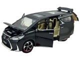 Cumpara ieftin Macheta Die-Cast Monovolum Lexus LM 1:24 Negru -sunete,lumini si resort- 20 cm
