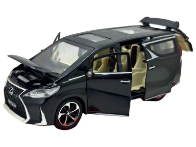 Macheta Die-Cast Monovolum Lexus LM 1:24 Negru -sunete,lumini si resort- 20 cm foto