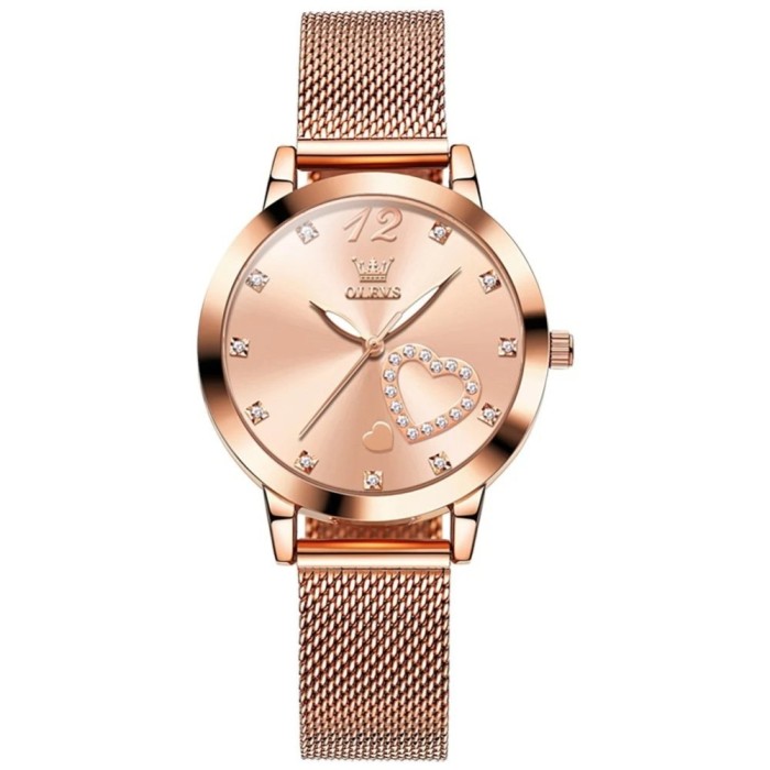 Ceas dama Olevs Quartz Analog Elegant Casual Fashion Roze