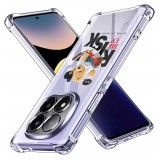 Husa antisoc pentru xiaomi redmi note 14 pro+, airbag pro, transparent, risk taker