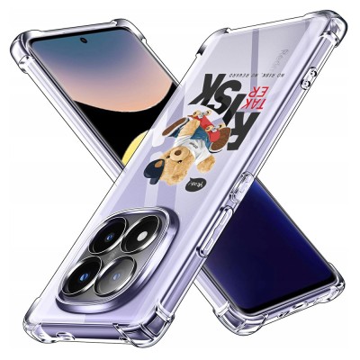 Husa antisoc pentru xiaomi redmi note 14 pro+, airbag pro, transparent, risk taker foto