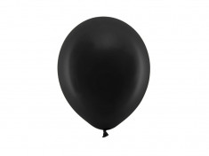 Set 100 baloane latex,pastel negru,23cm foto