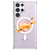 Husa personalizata samsung galaxy s23 ultra, magsafe atasare magnetica, pink heart