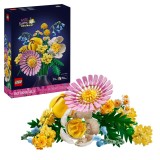 LEGO Botanical Mic Buchet de Flori Pastel 10347, Set Constructie Florala, 9+ Ani, Multicolor