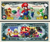 !!! SUA = FANTASY NOTE (TJ6) = JOCUL VIDEO &#039;&#039; SUPER MARIO ,, - 2012 - UNC