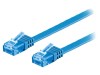 Patch Cord Ethernet U/UTP Cat6a 1m Albastru, Goobay