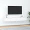 vidaXL Dulapuri TV 2 buc Alb 80x31x25,5 cm Lemn prelucrat 861509