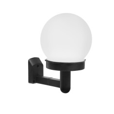 Lampa solara LED Family, 40 mAh, autonomie 6-8 h, 10 cm, plastic, lumina alb rece, Negru