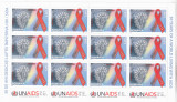 LUPTA IMPOTRIVA HIV / SIDA,MINICOALA,2011,Lp.1940b,MNH ** ROMANIA., Medical, Nestampilat