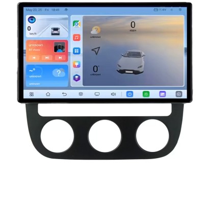 Navigatie VW Golf 5 2004-2010 clima automatica Android ecran Qled 2K Octa core 4+32 KIT-golf5-automatic+EDT-E410V3 CarStore Technology foto