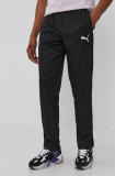 Puma pantaloni 586732 bărbați, culoarea negru, material uni 586732