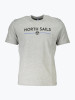 Tricou barbati din bumbac cu croiala Regular fit si imprimeu cu logo gri, 3XL, North Sails