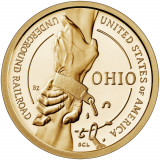 Statele Unite 1 Dolar 2023 P (Ohio - Strangere de mana) KM-776 UNC !!!, America de Nord