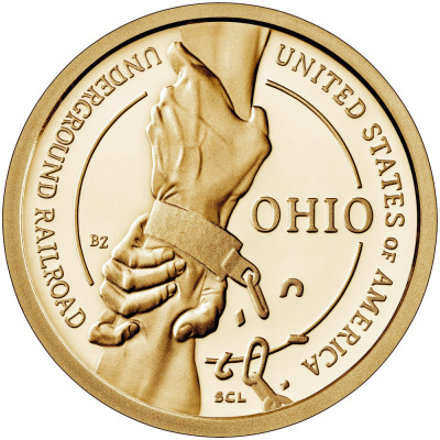 Statele Unite 1 Dolar 2023 P (Ohio - Strangere de mana) KM-776 UNC !!! foto