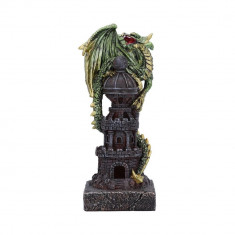 Statueta dragon verde Gardianul Turnului 17.7 cm