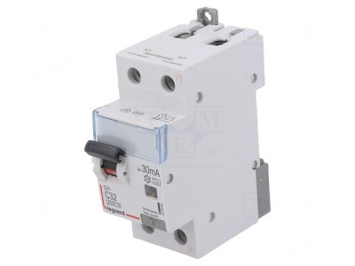 &amp;Icirc;ntrerupător RCBO 32A 30mA 2P 400VAC IP20 foto