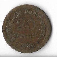 Moneda 20 centavos 1930 - Cabo verde/Capul Verde