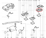 Lampa plafoniera spate Renault Cherokee produs original 8956002715 Kft Auto, Automobile Dacia Mioveni