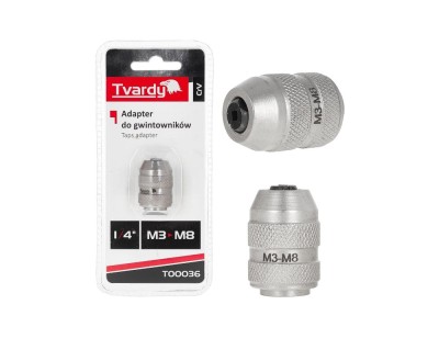 Adaptor pentru tarozi, 1 / 4&amp;quot;, M3-M8, Cr-V, Tvardy T00036 foto