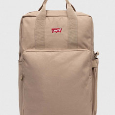 Levi's rucsac culoarea bej, mare, neted