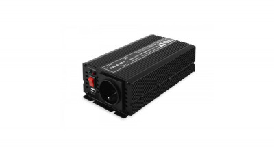 Volt Polska SINUS 600 Car Inverter Convertor de tensiune de la 12V la 230V (amplificator de tensiune) 300W/600W undă sinusoidală pură foto