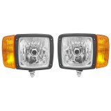 Set lampi tip far cu semnalizare dreapta/stanga 12V HR-A-023 Breckner Germany, plastic, 212x200x100 mm, prindere M12, 990g