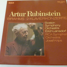 Brahms - 2 concerte pt. pian - A. Rubinstein - 2 vinil